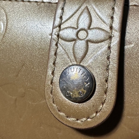 Louis Vuitton | Monogram Mat French Wallet Bronze | Vintage - Picture 7 of 16